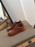 Ermenegildo Zegna TerraFlex Leather Slip-On Sneakers