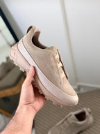 Zegna TrailFlex Suede Slip-On Sneakers – Sandstone Edition