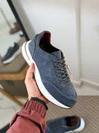 Loro piana Suede Classic Low-Top Sneakers