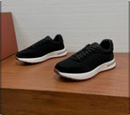 Loro piana Black Suede Low-Top Sneakers