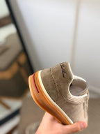 Loro piana Mesh Suede Court Sneakers