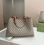 Gucci Ophidia GG Medium Tote Bag (Beige/Ebony & Brown)