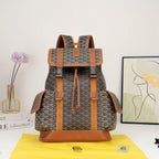 Goyard Alpin MM Backpack (Black & Tan)