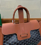 Goyard Saïgon Structured Bag (Tan/Gold)