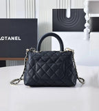 Chanel mini Coco Handle Bag (Black with Silver Hardware)