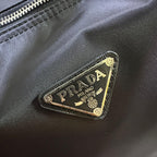 Prada Re-Nylon and Saffiano Leather Duffle Bag (Black)