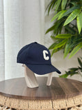 Celine Initial "C" Baseball Cap (Navy/Cream)