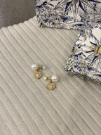 Dior Dioramour Jewelry Set (Gold-Finish Metal with White Resin Pearls)