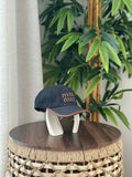 Miu Miu Denim Logo Cap (Dark Blue/Brown)