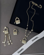 Chanel Pearl Micro Bag Jewelry Set (Gold/Pearl)