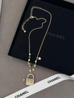 Chanel Pearl Micro Bag Jewelry Set (Gold/Pearl)
