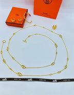 Hermès Chaine d'Ancre Enchaînée Jewelry Set (Gold)