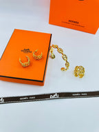 Hermès Chaine d'Ancre Enchaînée Jewelry Set (Gold)