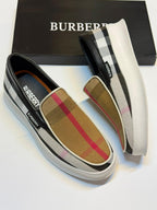 Burberry Vintage Check Slip-on Sneakers (Archive Beige/White)
