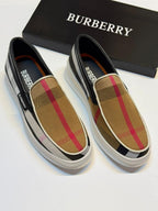 Burberry Vintage Check Slip-on Sneakers (Archive Beige/White)