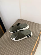 Hermès Electro Sandal (Kaki / Blanc)