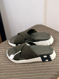 Hermès Electro Sandal (Kaki / Blanc)