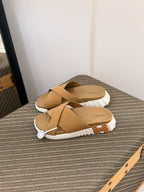 Hermès Electro Sandal (Gold / White)
