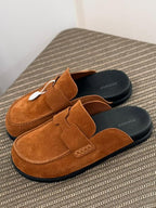 Hermès Ancora Mule (Tabac / Noir)