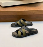 Hermès Éric Sandal (Noir / Kaki)