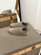 ZEGNA Valencia Suede Sneakers (Grey / Taupe / Gum Sole)