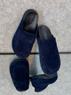 Hermès Fuze Mule (Bleu Marine / Navy Blue)
