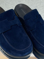 Hermès Fuze Mule (Bleu Marine / Navy Blue)