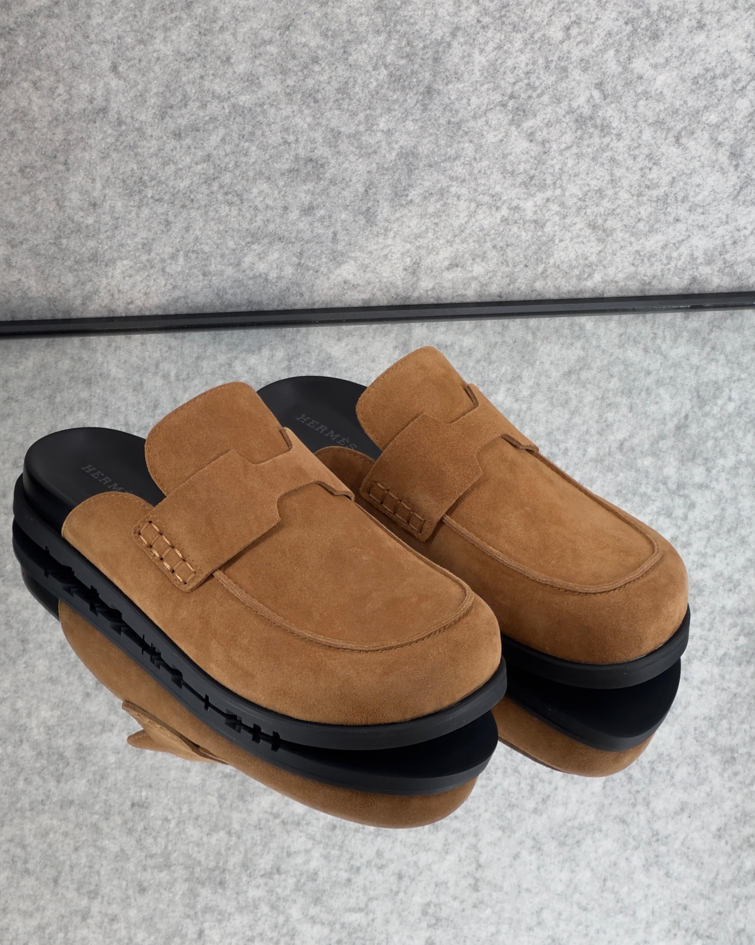 Hermès Fuze Mule (Tabac / Tan)