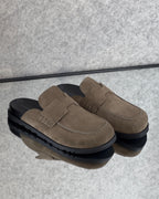 Hermès Fuze Mule (Taupe / Kaki)