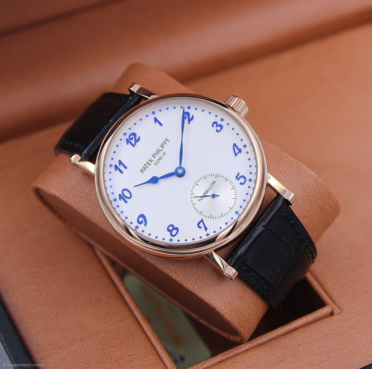 Patek Philippe Calatrava Small Seconds (Rose Gold / White Dial / Blue Numerals)